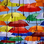 Colorful Umbrella Promotion