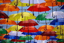 Colorful Umbrella Promotion