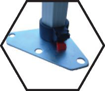 Hex Tent Over-Sized Steel Foot Plate