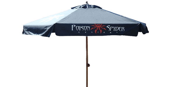 Umbrellas: Poison Spyder with Logo